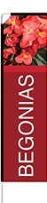 Begonias Feather Flag - Rectangle
