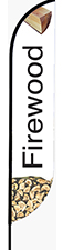 Firewood Feather Flag - Convex