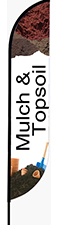 Mulch & Topsoil Feather Flag - Convex