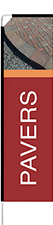 Pavers Feather Flag - Rectangle