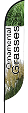 Ornamental Grass Feather Flag - Convex